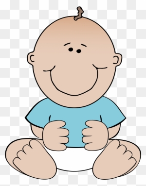 Sitting Baby Clipart - Baby Boy Clip Art