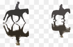 Horse And Rider Clip Art - Examples Of Reflection Of Light