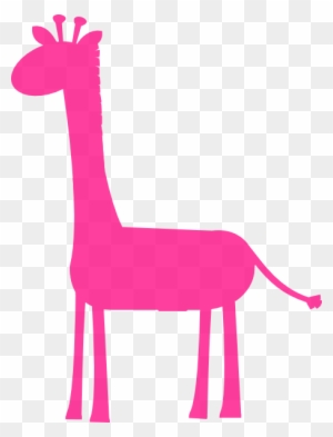 Pink Giraffe Clipart - Giraffe Silhouette Clip Art