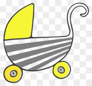 Stroller Clip Art - Baby Shower Clip Art