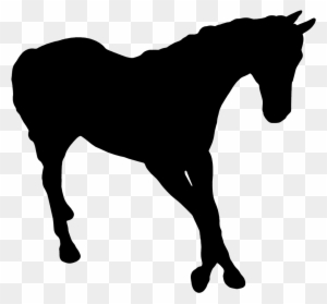 Black Silhouette Horse, Silhouette Of Horse - Gambar Animasi Kuda Berjalan