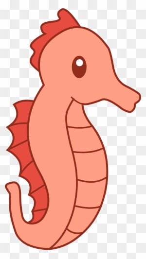 Clipart Of Seahorses Cute Red Seahorse Free Clip Art - Seahorse Clipart