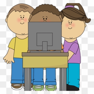 Computer Clipart Kids Using School Computer Clip Art - 4 Cognitive Learning Theories