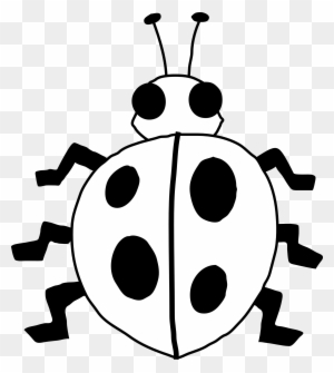 Rhino - Clipart - Black - And - White - Ladybug Black And White Clipart