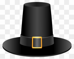 Hat Thanksgiving Clipart - Pilgrim Hat Clip Art .png