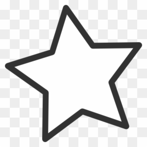 Star Clipart Black And White White Star Clip Art At - Star Clipart