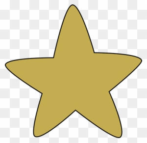 Gold Rounded Star - Star Clipart
