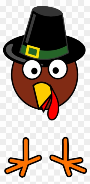 scared turkey clipart image