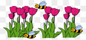 Spring Clip Art - Flower Garden Clipart