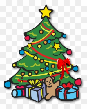 Christmas Tree Black And White Xmas Tree Clip Art Christmas - Christmas Tree Clipart Hd