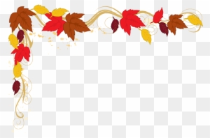 Falling Clipart Corner Border Pencil And In Color Falling - Fall Leaves Border Png