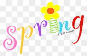 Spring Flower Border Clip Art Free - Happy Spring Clipart Free