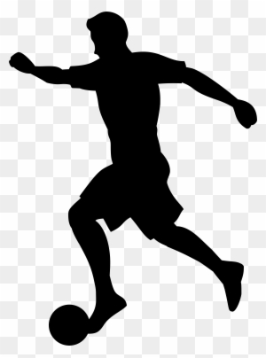 Footballer Silhouette Png Transparent Clip Art Imageu200b - Soccer Player Silhouette Png