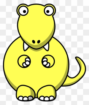 Yellow Dinosaur Clip Art At Clker - Yellow Dinosaur Clipart