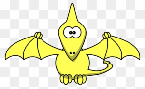 Free Clipart: Cartoon pterodactyl with upraised wings