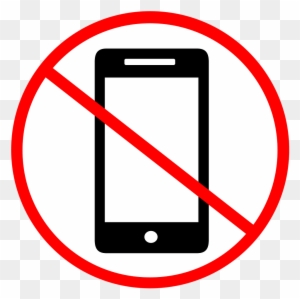 No Cell Phone Clip Art No Phone Cell Free Image On - Phone With Line Through