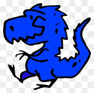 Big Image - Blue Dinosaur