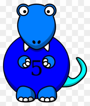 Blue Dinosaur Clip Art - Dinosaur Clipart