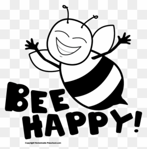 Click To Save Image - Happy Bee Clip Art