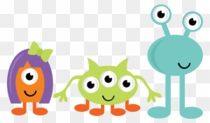 Girl Monster Clipart - Cute Monsters Clipart