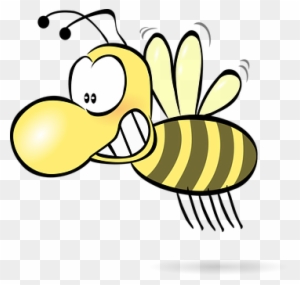 Bee Honey Wasp Hornet Funny Cute Comic Ins - Cartoon Bee