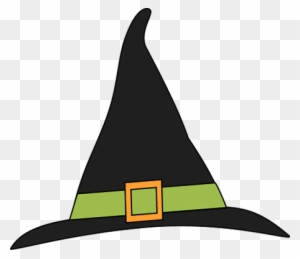 Green And Black Witches Hat - Clip Art Witch Hat