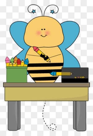 Bee Pencil Monitor - Teacher Bee Clipart