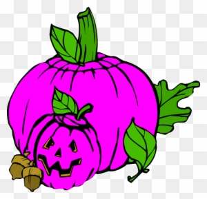 Pink Halloween Clip Art - Jack O Lantern Clip Art