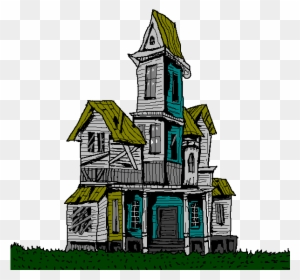 Creepy House Clip Art - Creepy House Clipart