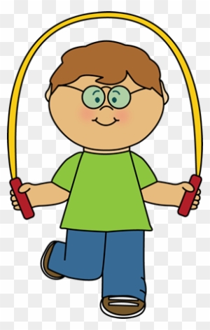 Kid - Jumping Rope Clip Art