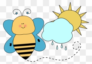 Bee Classroom Weather Monitor Clip Art - Weather Cute Clipart