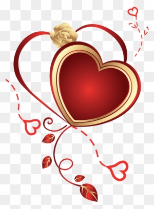Heart Clipart Png - Rose And Heart Png