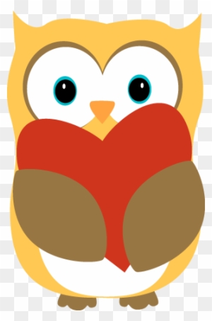Owl Clip Art Owl Images - Owl Holding A Heart