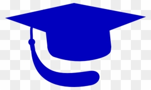 Graduation Cap Vector Blue