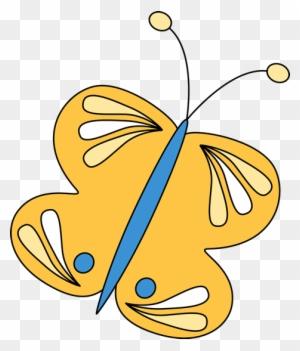 Yellow Butterfly - My Cute Graphics Transparent Butterfly