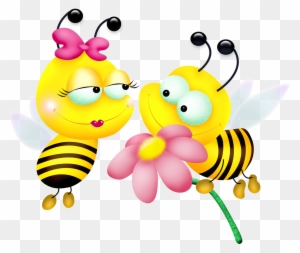 Yellow Bumble Bees Boy And Girl Clip Art - 2 Bee Clipart