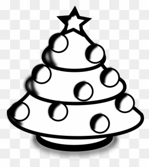 christmas ornament clipart free black and white