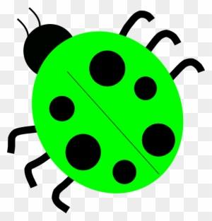 Green Ladybugs Clip Art - Ladybug Black And White