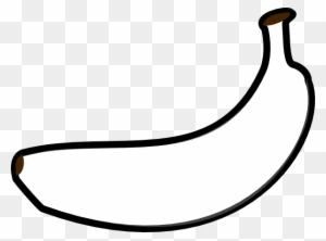 Banana Outline Clip Art At Clker Com Vector Online - Outline Of A Banana