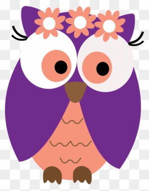 Ch B *✿* Graduation Owls Owl Card Clipart Free Clip - Flower Owl Clipart