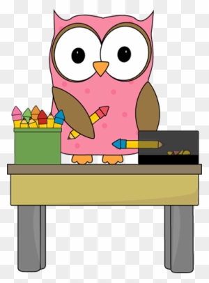 Owl Pencil Monitor - Owl In Classroom Clipart