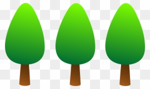 Clipart Lemon Tree Images - Cartoon Line Of Trees