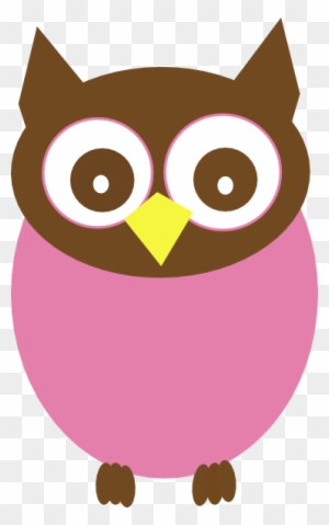 Owl Clip Art Pink - Pink And Brown Owl