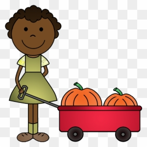 Pumpkin Clipart Child - Clip Art Pumpkin Picking