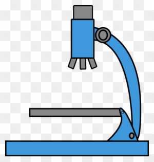 Blue Microscope - Science Test Tubes Clipart