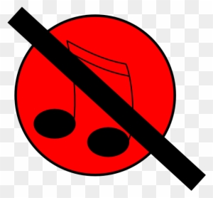 No Music Clip Art - No Music Icon Png