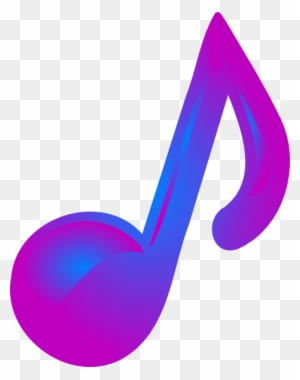 Purple Music Note Clip Art