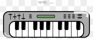 piano keyboard clipart black and white