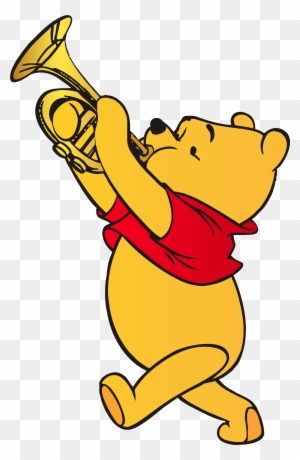 Graduation Clipart Pooh - Winnie Pooh Trumpet