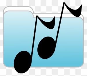 Image For Music Folder Music Clip Art - Music Folder Icon